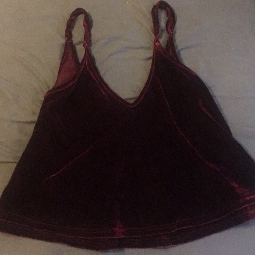 Small burgundy tank top